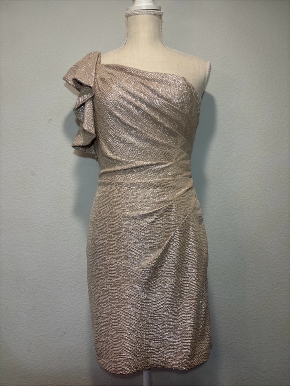 Ladies Cocktail Party Dress Hailey Logan by Adrianna Papell Sz M Prom Mob Wife